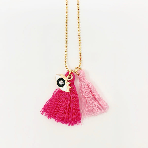 Miss Eye Chain Necklace
