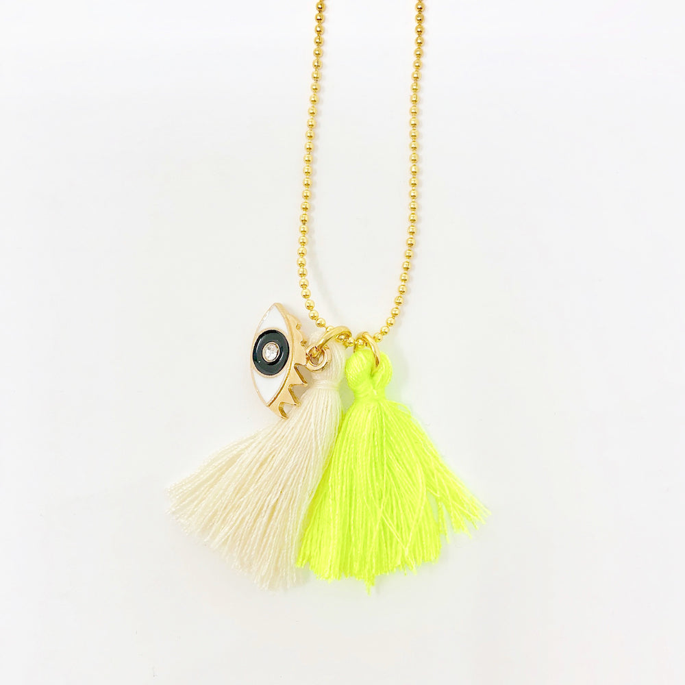 Miss Eye Chain Necklace