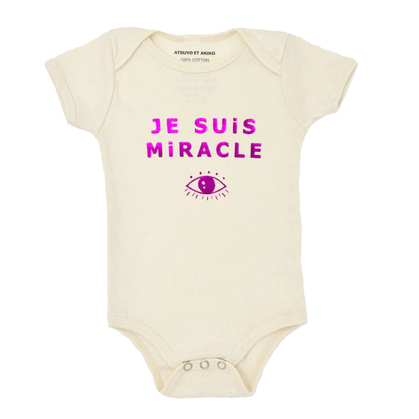 Je Suis Miracle Organic Onesie & Blanket in Natural