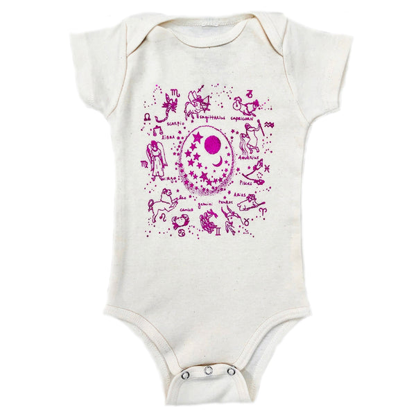 Zodiac Organic Onesie in Natural