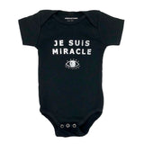 Je Suis Miracle Onesie & Blanket in Black