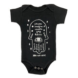 Hamsa Onesie & Blanket in Black