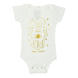 Hamsa Onesie & Blanket in White