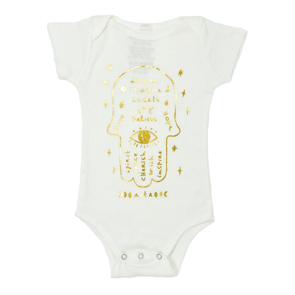 Hamsa Onesie in White