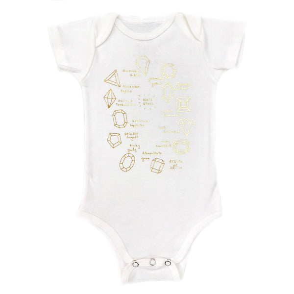 Birthstone Onesie in White