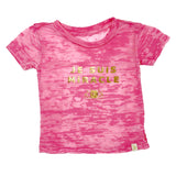 Je Suis Miracle Burnout Tee in gold foil