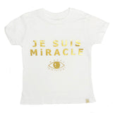 Crew Tee - Je Suis Miracle in Gold Foil