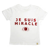 Crew Tee - Je Suis Miracle in Red Foil
