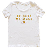 Crew Tee Women - Je Suis Miracle in Gold Foil