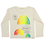 Lara Long Sleeve Tee - L'arc En Ciel in Cream