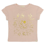 Lara Short Sleeve Tee - Zodiac in Peach