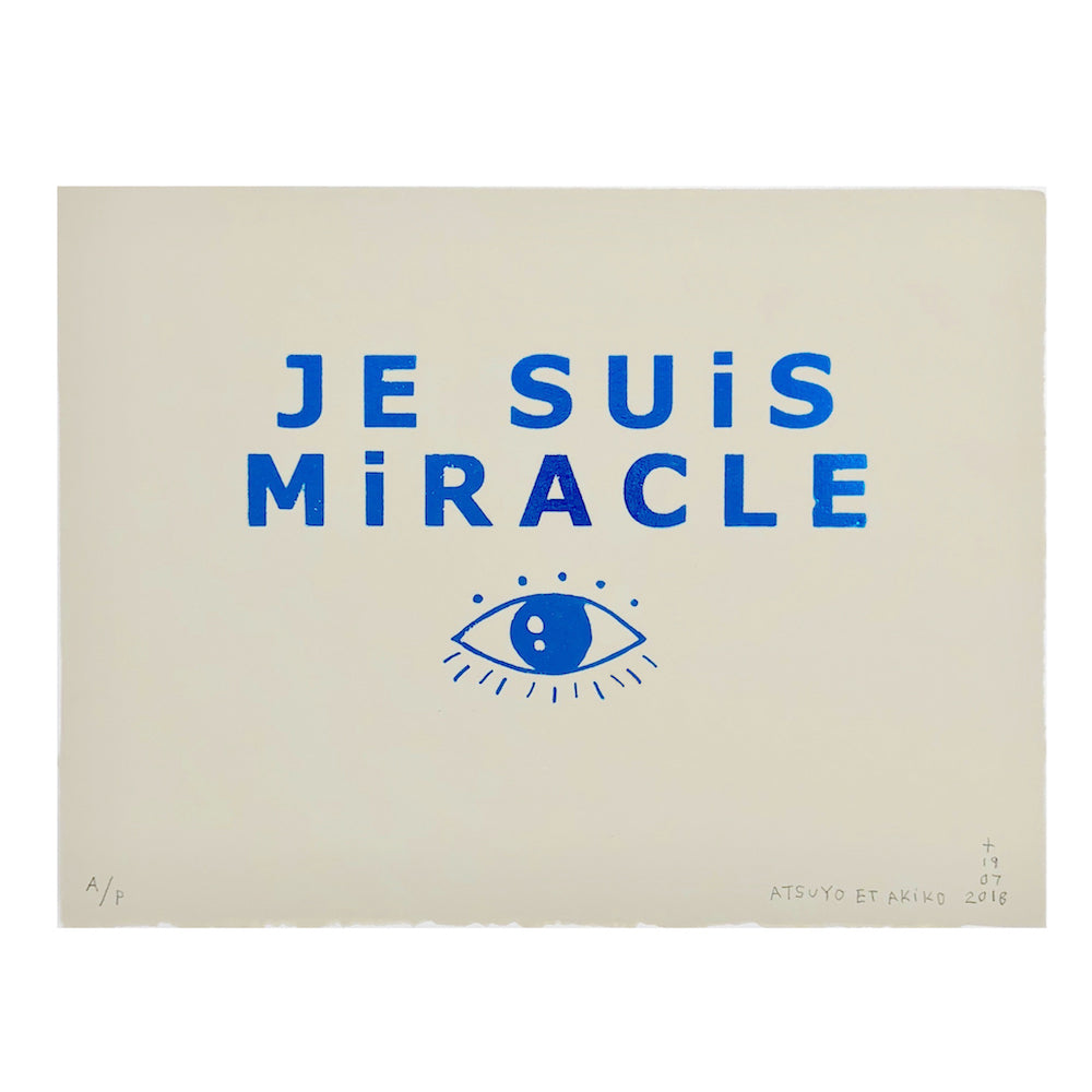 Crew Tee - Je Suis Miracle Pink Foil in Natural main image 0