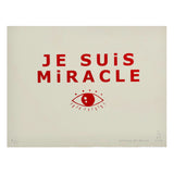 Je Suis Miracle Wall Art in Red Foil