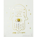 Hamsa Wall Art in Gold Foil
