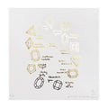 Birthstone Wall Art in Gold Foil