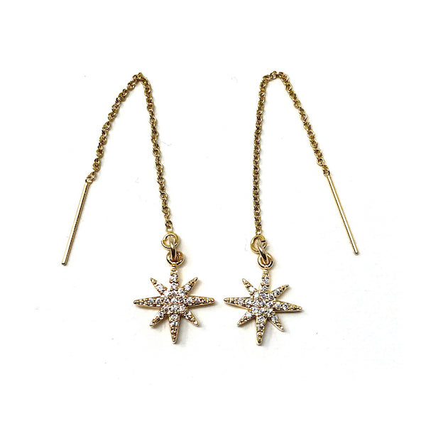 Cosmic Magic Ear Thread (A Pair) -14K Yellow Goldfilled