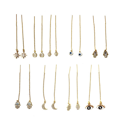Cosmic Magic Ear Thread (A Pair) -14K Yellow Goldfilled