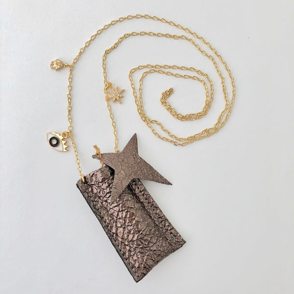 Amulet Crystal Necklace - Crinkle