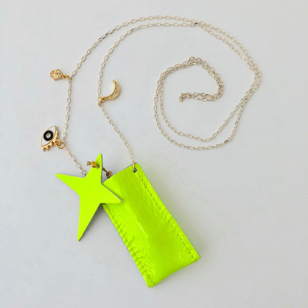Amulet Crystal Necklace - Fluo