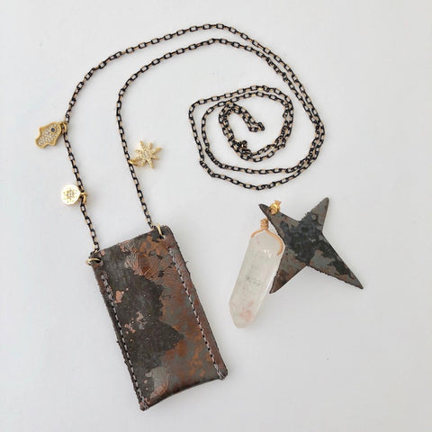 Amulet Crystal Necklace - Oxidize