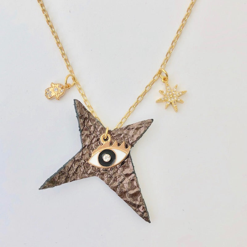 Team Amulet Necklace - Crinkle