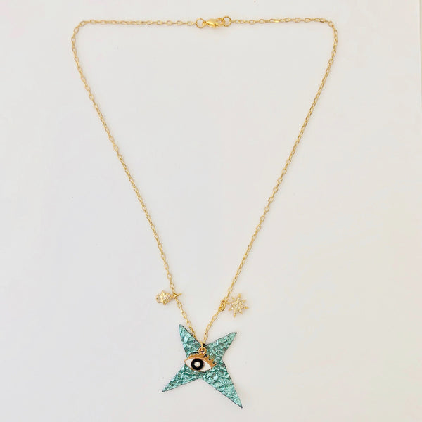 Team Amulet Necklace - Crinkle