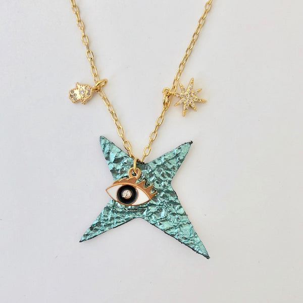 Team Amulet Necklace - Crinkle
