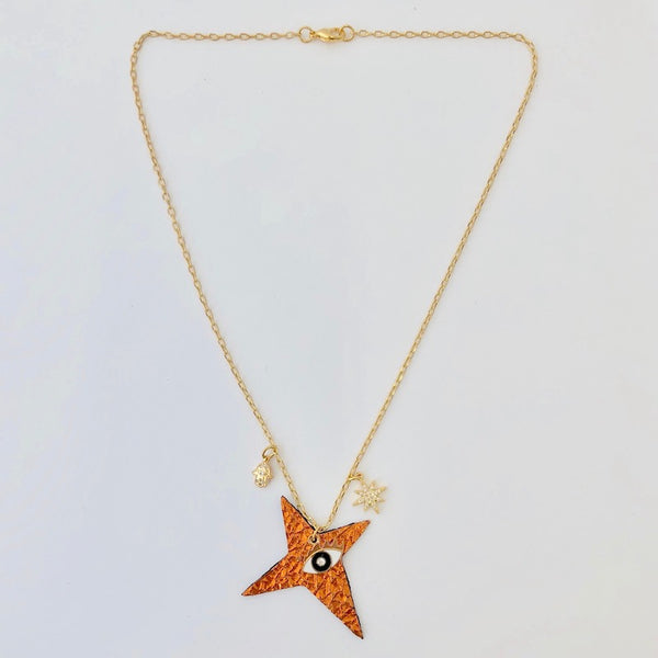 Team Amulet Necklace - Crinkle