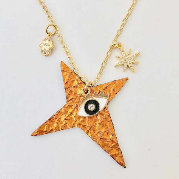 Team Amulet Necklace - Crinkle