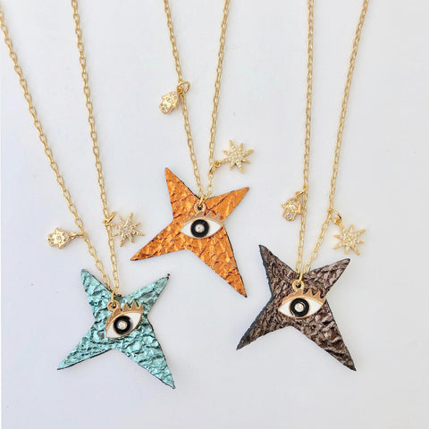 Team Amulet Necklace - Crinkle