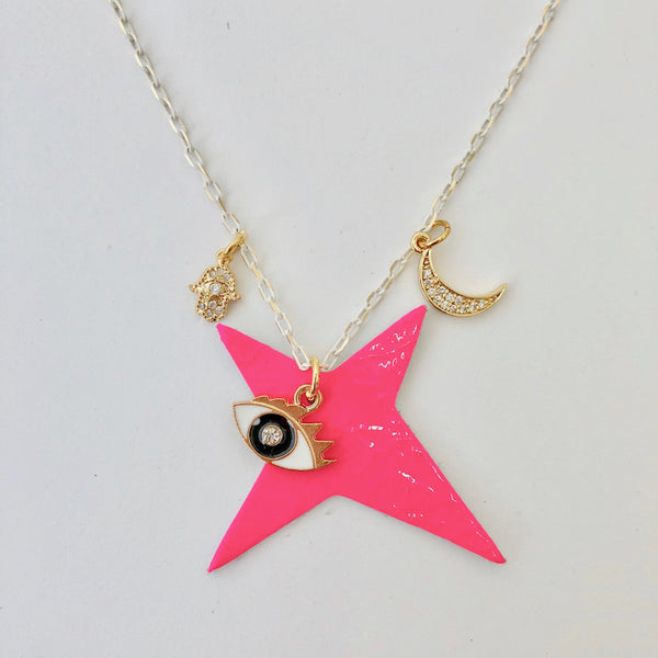 Team Amulet Necklace - Fluo