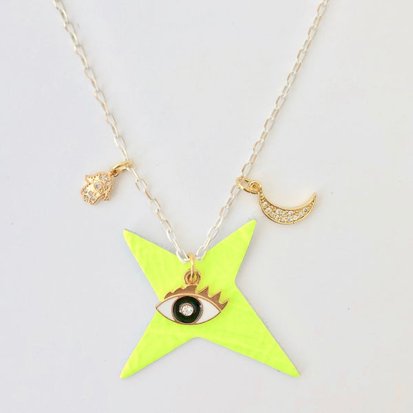 Team Amulet Necklace - Fluo