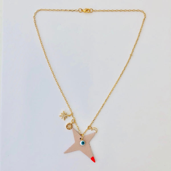 Team Amulet Necklace - Natural
