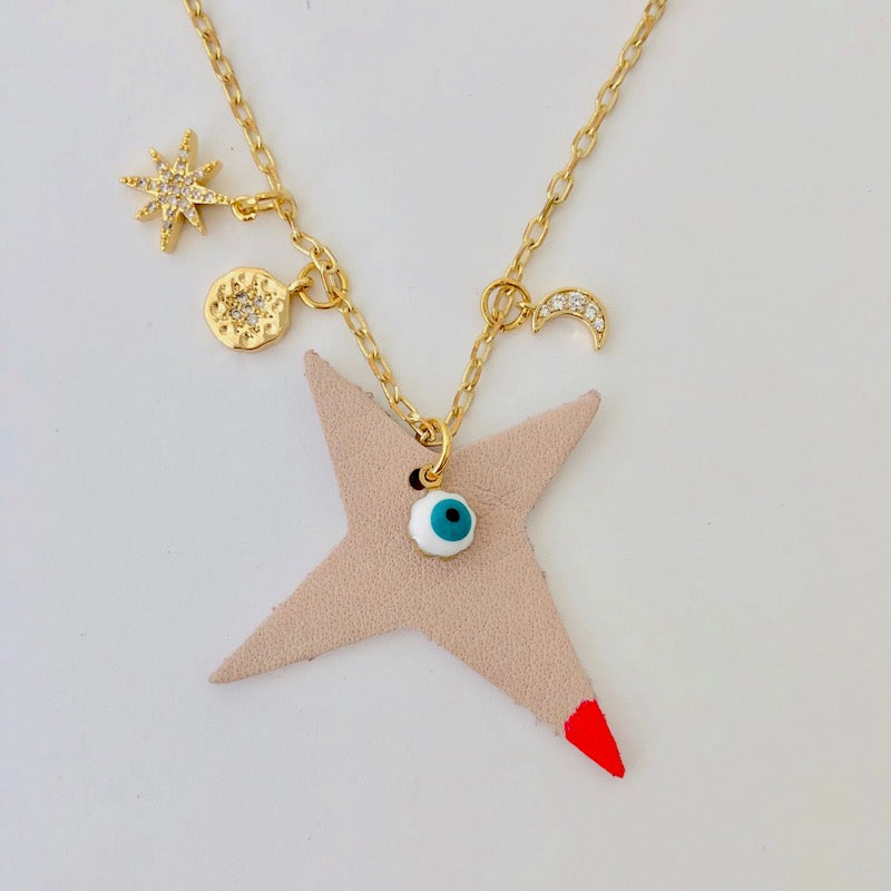 Team Amulet Necklace - Natural