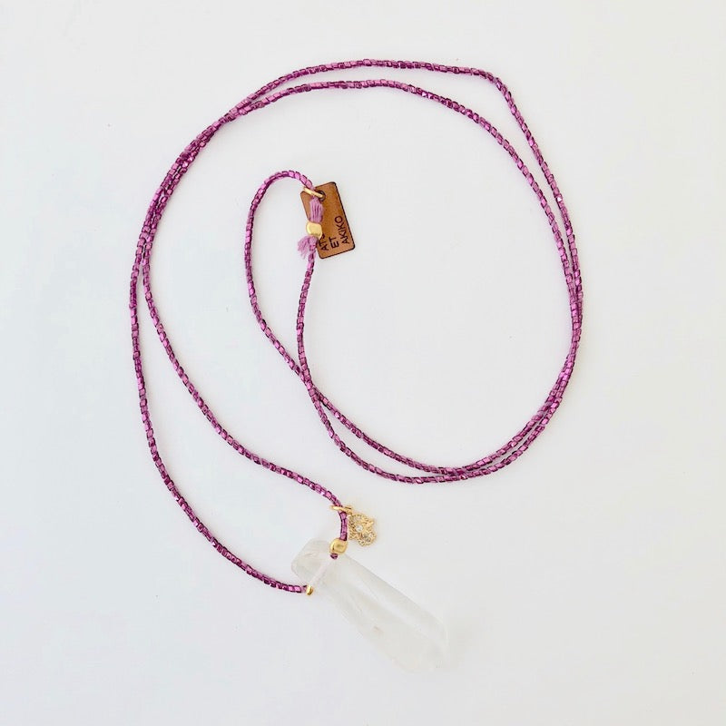 Hamsa Crystal Necklace