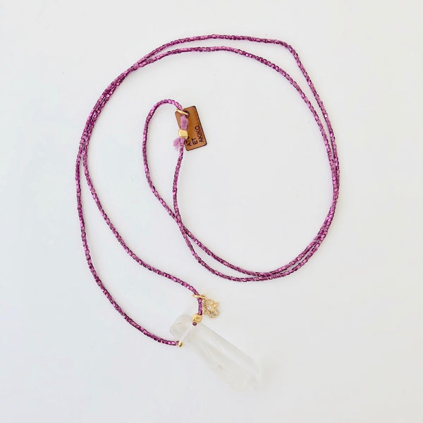 Hamsa Crystal Necklace