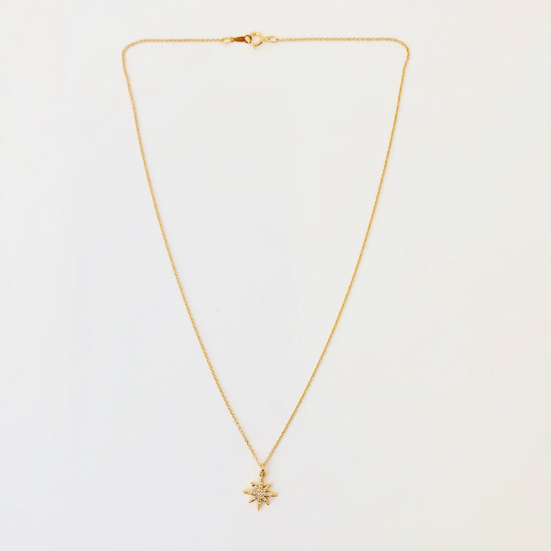 Gold Filled Chain Necklace - Golden Star