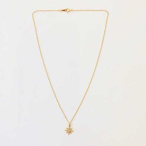 Gold Filled Chain Necklace - Golden Star