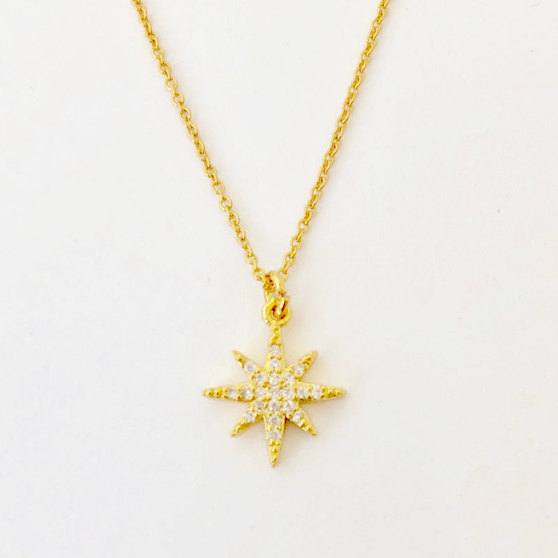 Gold Filled Chain Necklace - Golden Star
