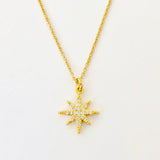 Gold Filled Chain Necklace - Golden Star
