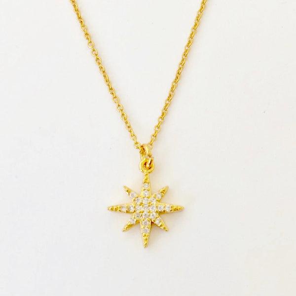 Gold Filled Chain Necklace - Golden Star