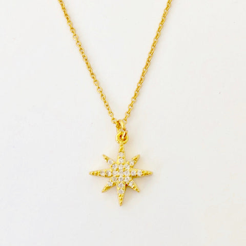Gold Filled Chain Necklace - Golden Star