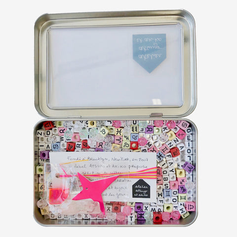 DIY Accessories set- Amulat in Fluo Pink
