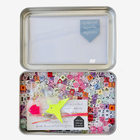 DIY Accessories set- Amulat in  Fluo Yellow