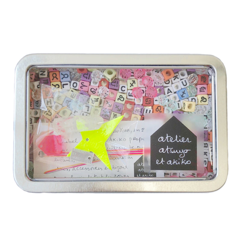 DIY Accessories set- Amulat in  Fluo Yellow