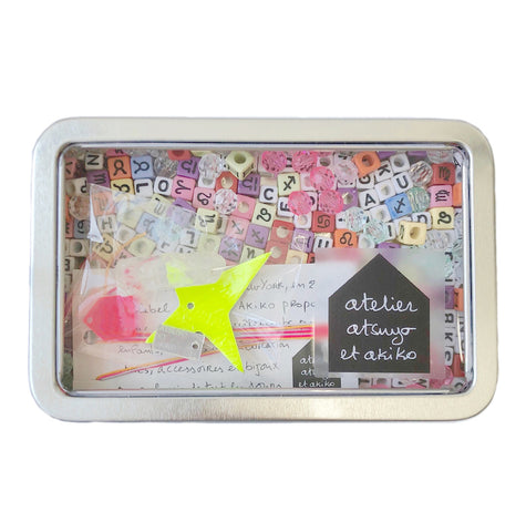 DIY Accessories set- Amulat in  Fluo Yellow