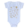 Onesie Organic - Team Amulet in Gold Foil