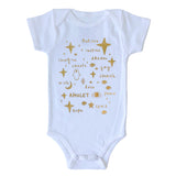 Onesie Organic - Team Amulet in Gold Foil