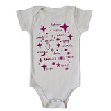 Onesie Organic - Team Amulet in Pink Foil