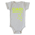 Onesie Organic - Ciao Brooklyn in Fluo Yelow